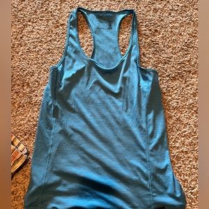 PATAGONIA // blue women's capeline tank, size small